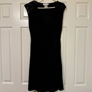 Black Papillon Black Dress mini with sequined shoulders